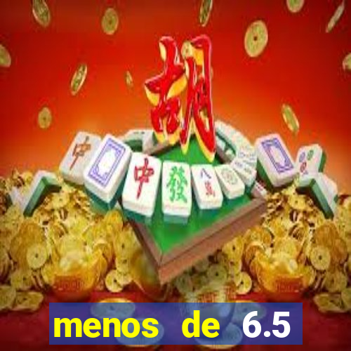 menos de 6.5 escanteios o que significa